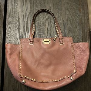 Mauve Valentino Rockstud Satchel
